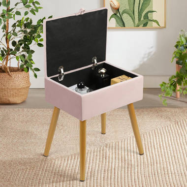 Makeup stool best sale with storage